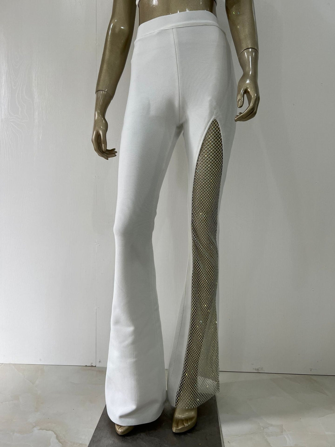 Diamond Mesh Bandage Pants