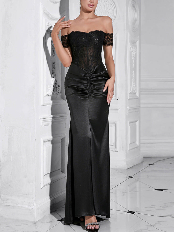 Romantic Lace Shoulder Dress