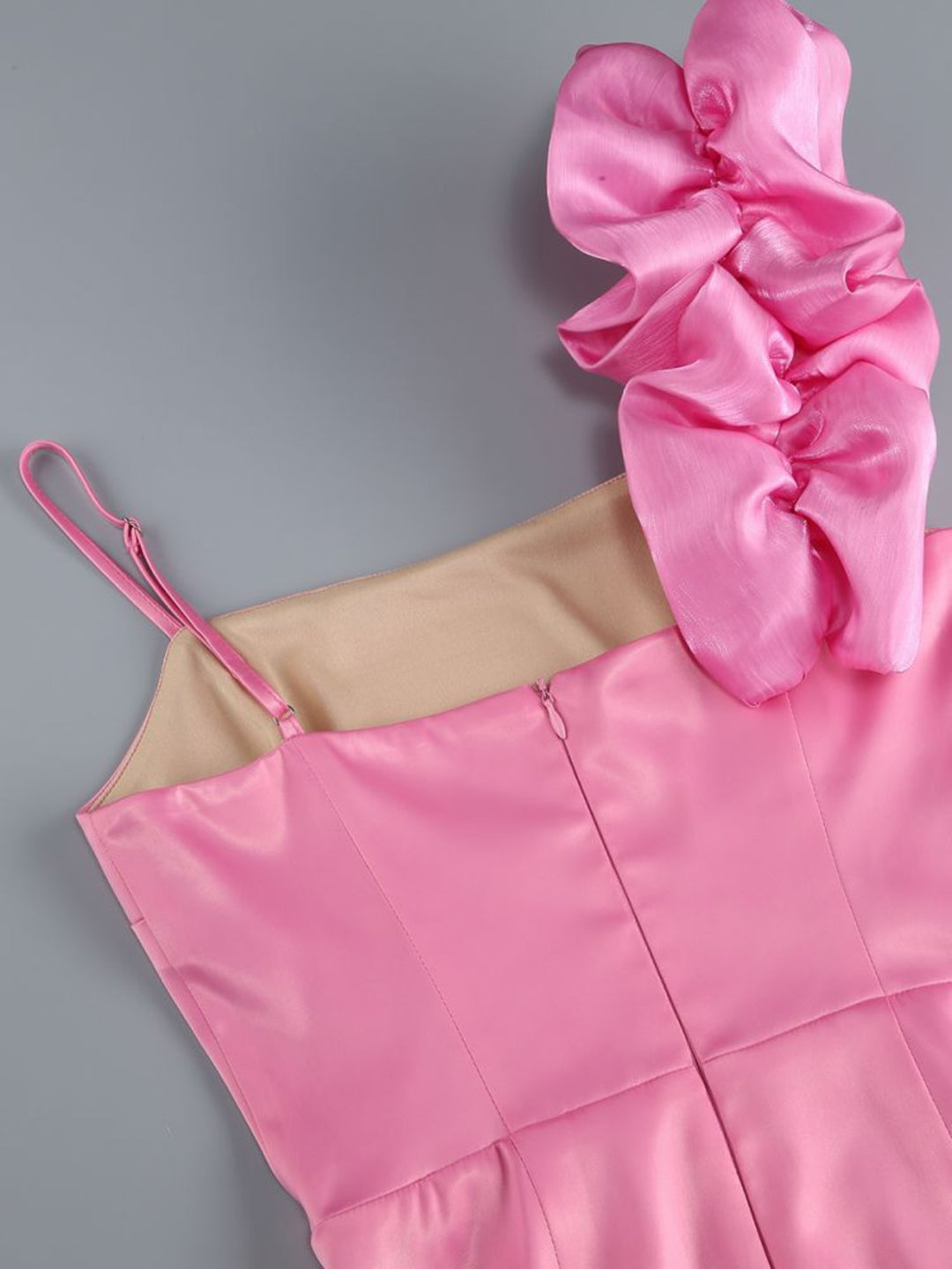 Fashion Pleated Suspender Mini Dress