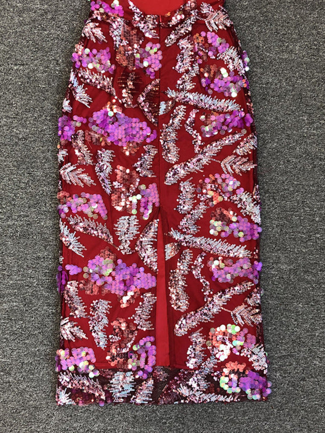 Fashion Sequin Off-the-shoulder Mid-length Dress