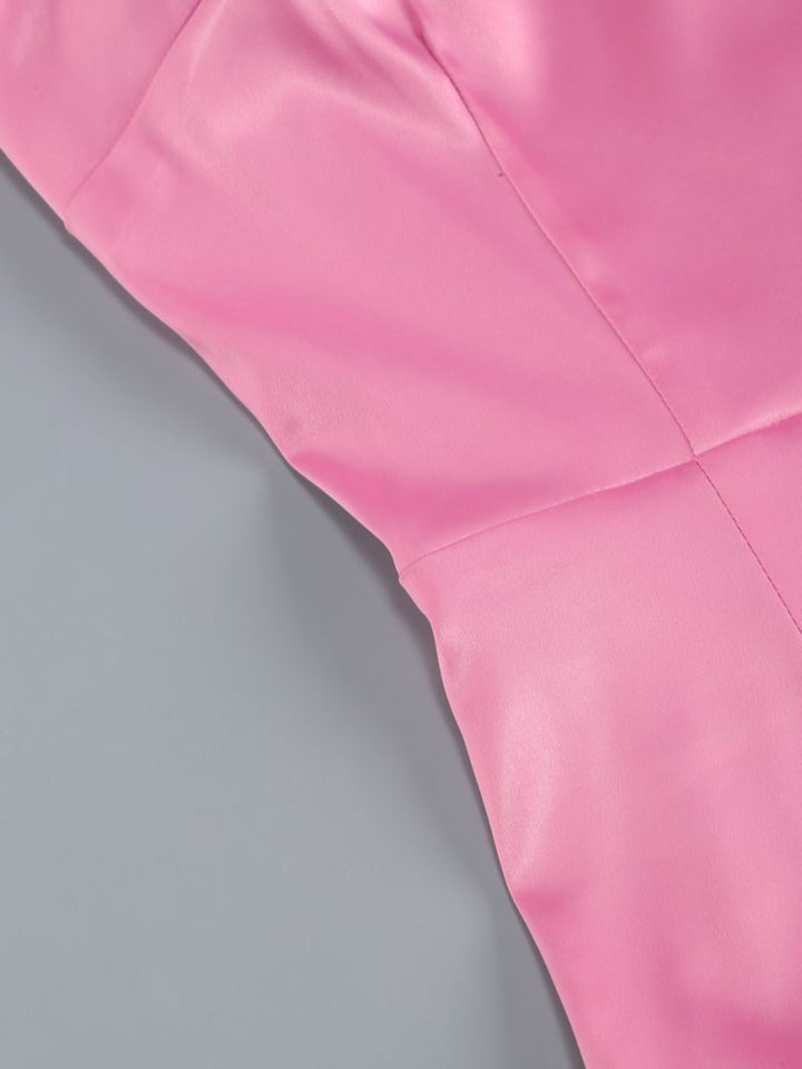 Fashion Pleated Suspender Mini Dress