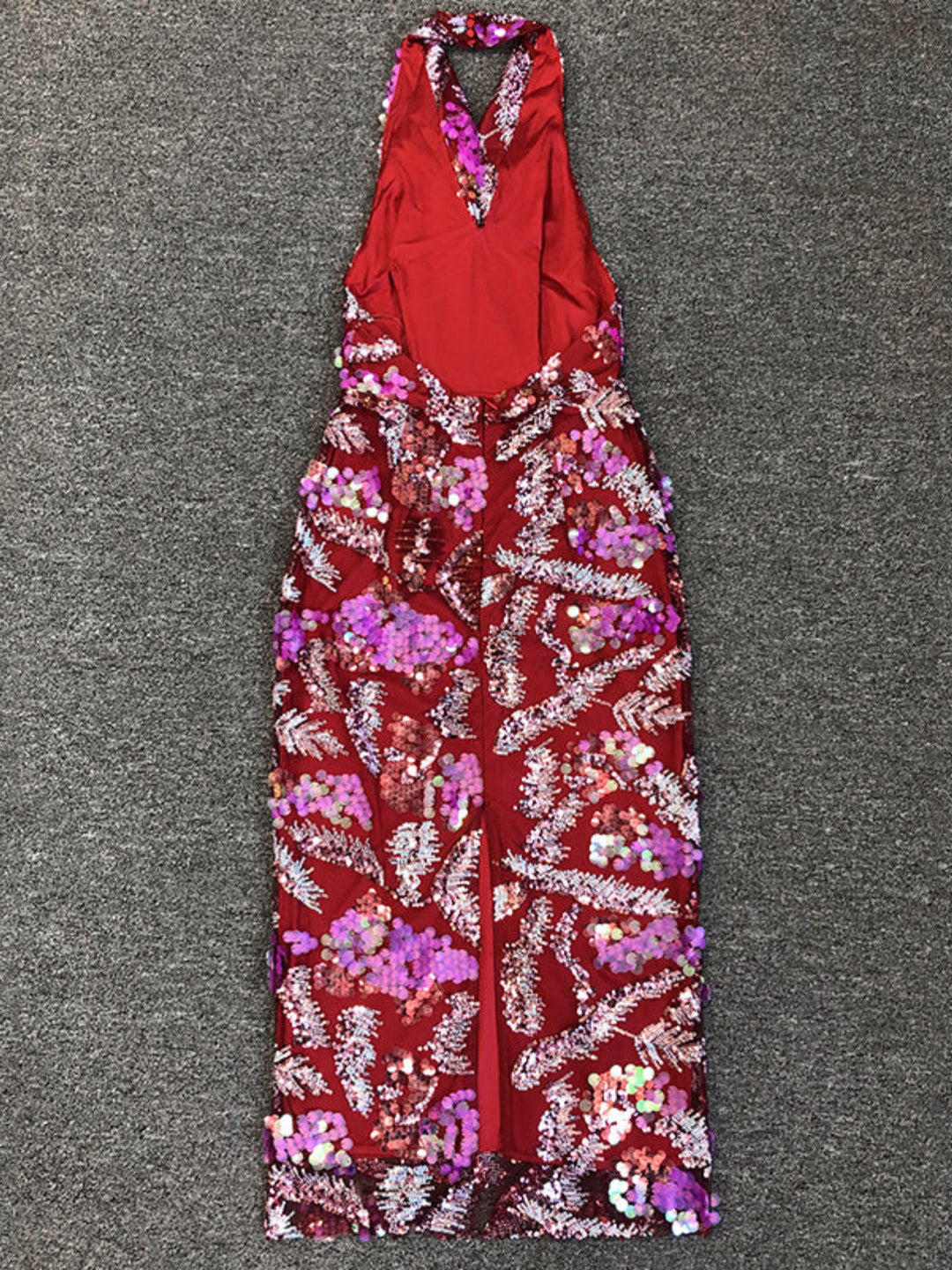 Fashion Sequin Off-the-shoulder Mid-length Dress