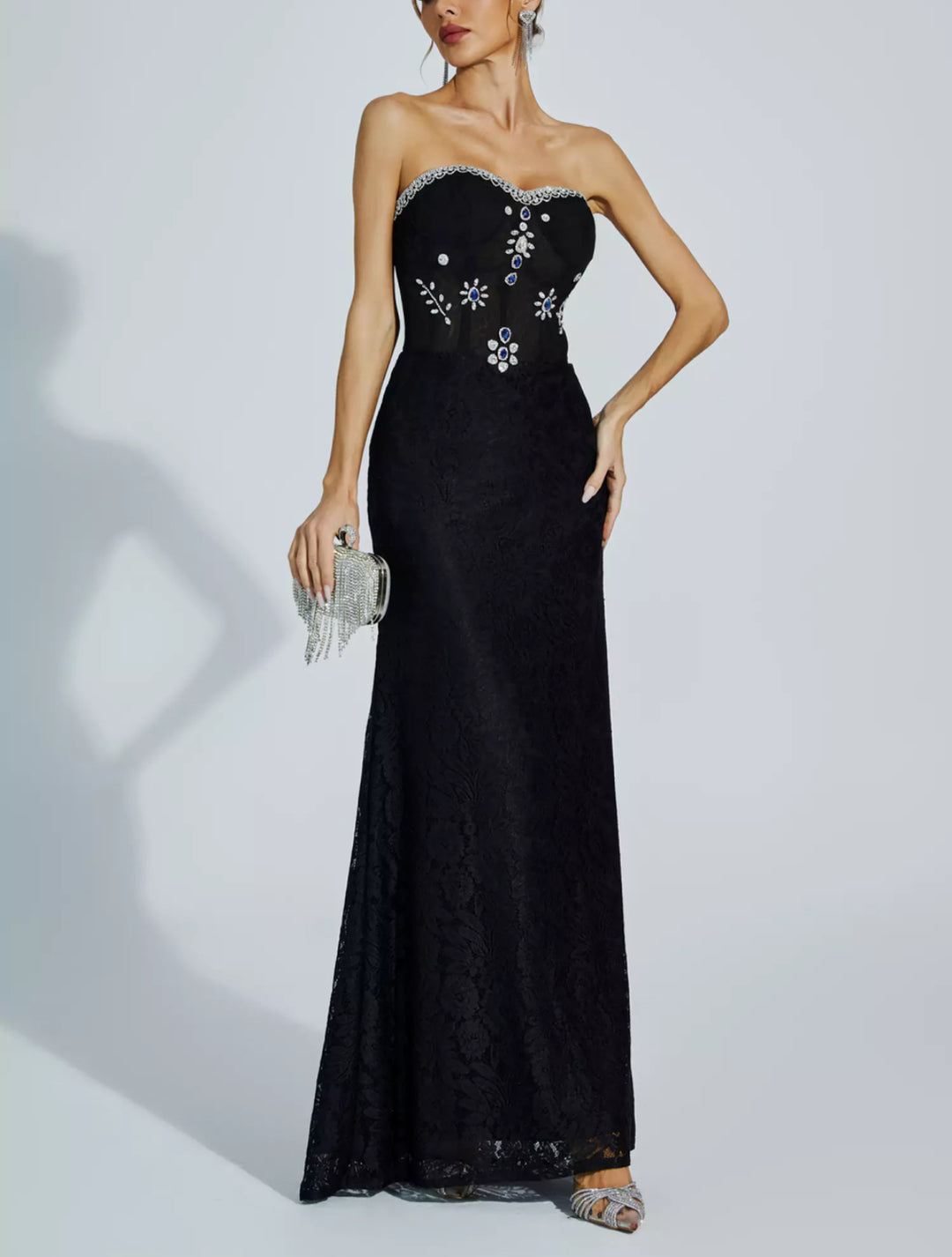 Temperament Diamond Tube Top Dress