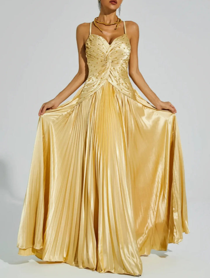 Elegant Beaded Maxi Dress