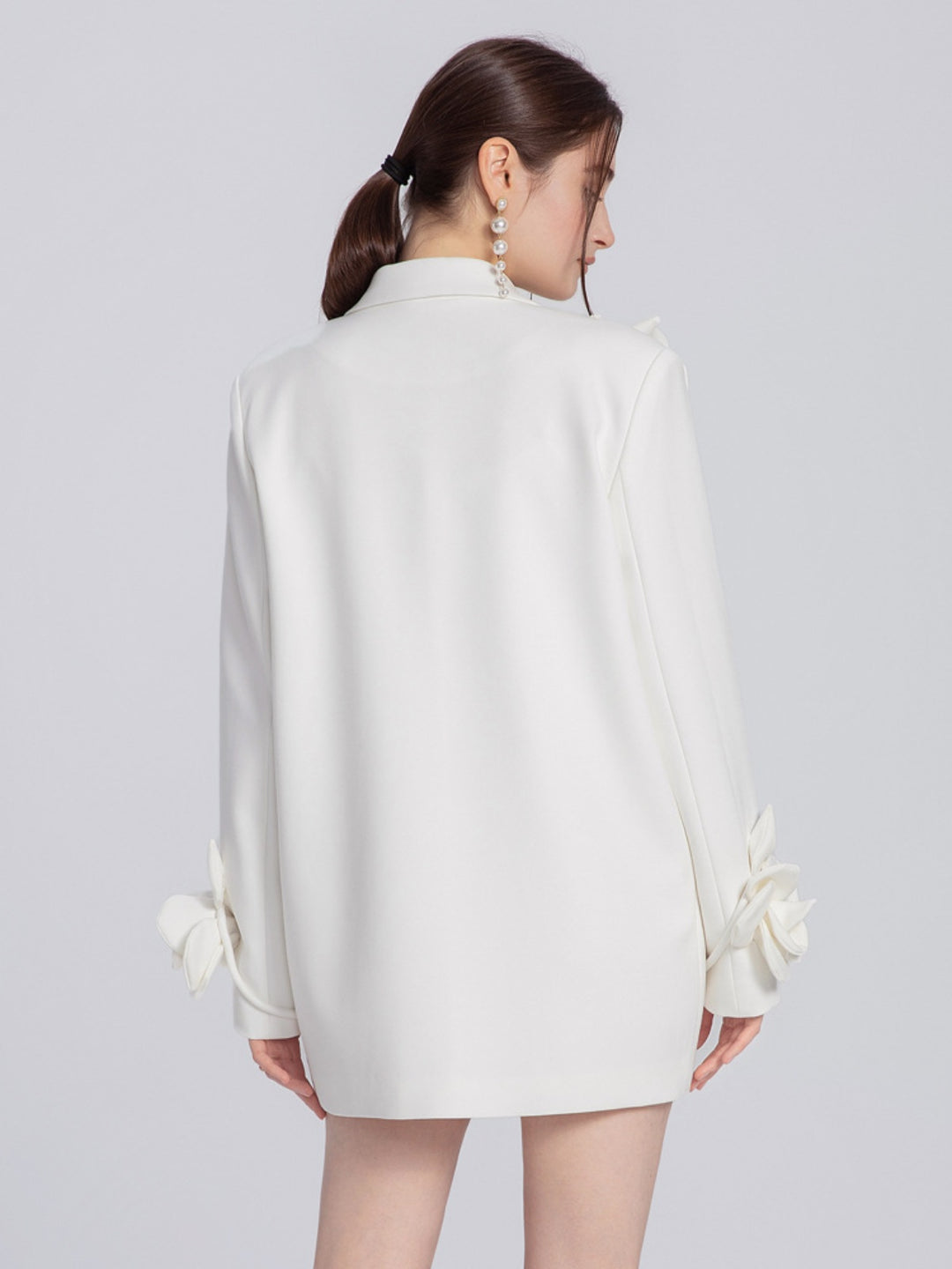 Emily White 3D Floral Blazer