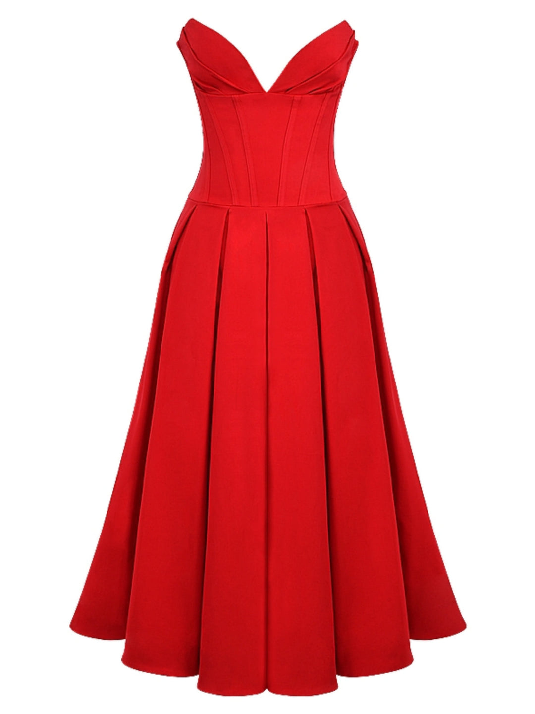 Solid Color Tube Top Maxi Dress