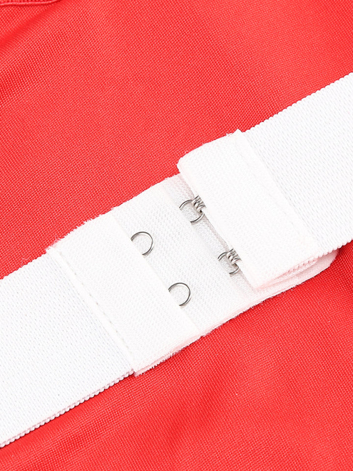 Fashion Sequined Feather Stitching Midi Dress