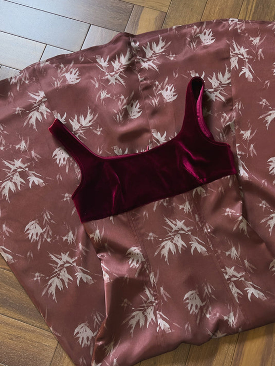 Vintage Floral Suspender Dress