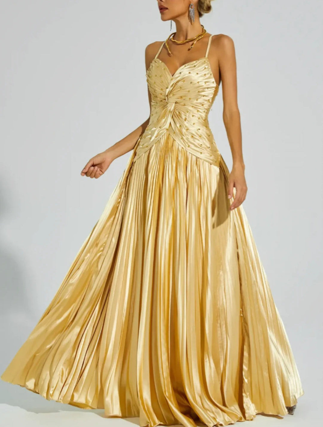 Elegant Beaded Maxi Dress