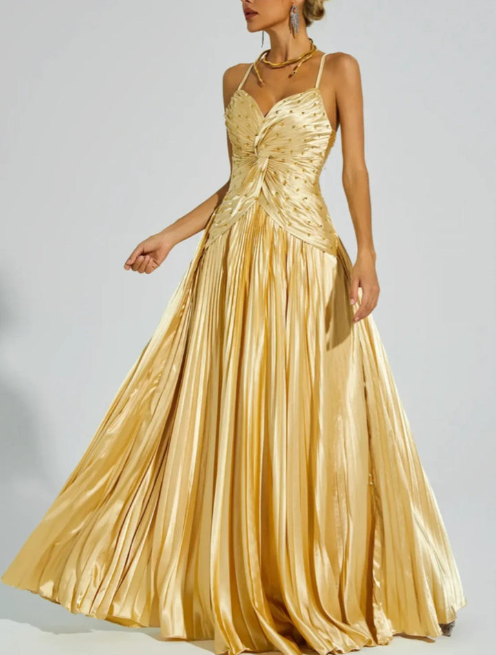 Elegant Beaded Maxi Dress