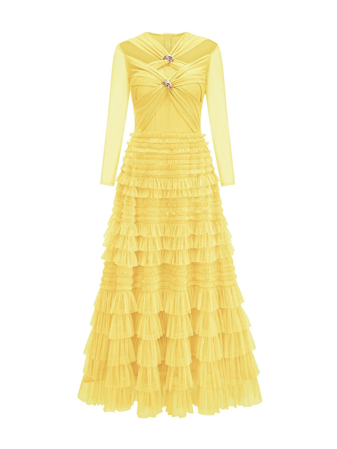 Jennifer Crushed Mesh Fabric Dress