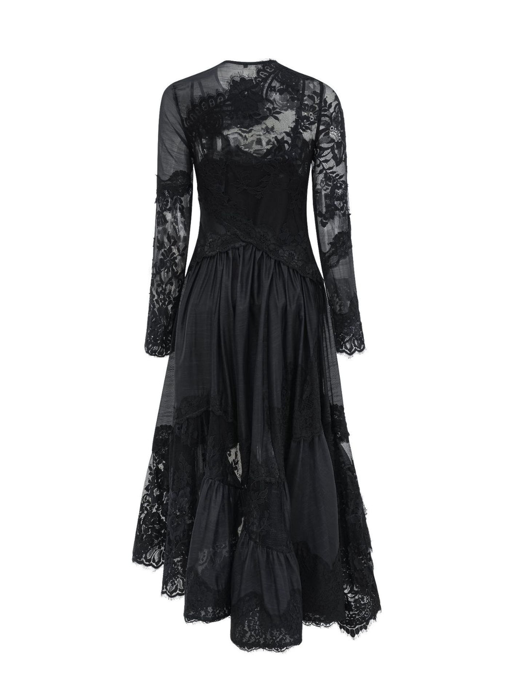 Margot Lace Long Sleeve Suspender Dress