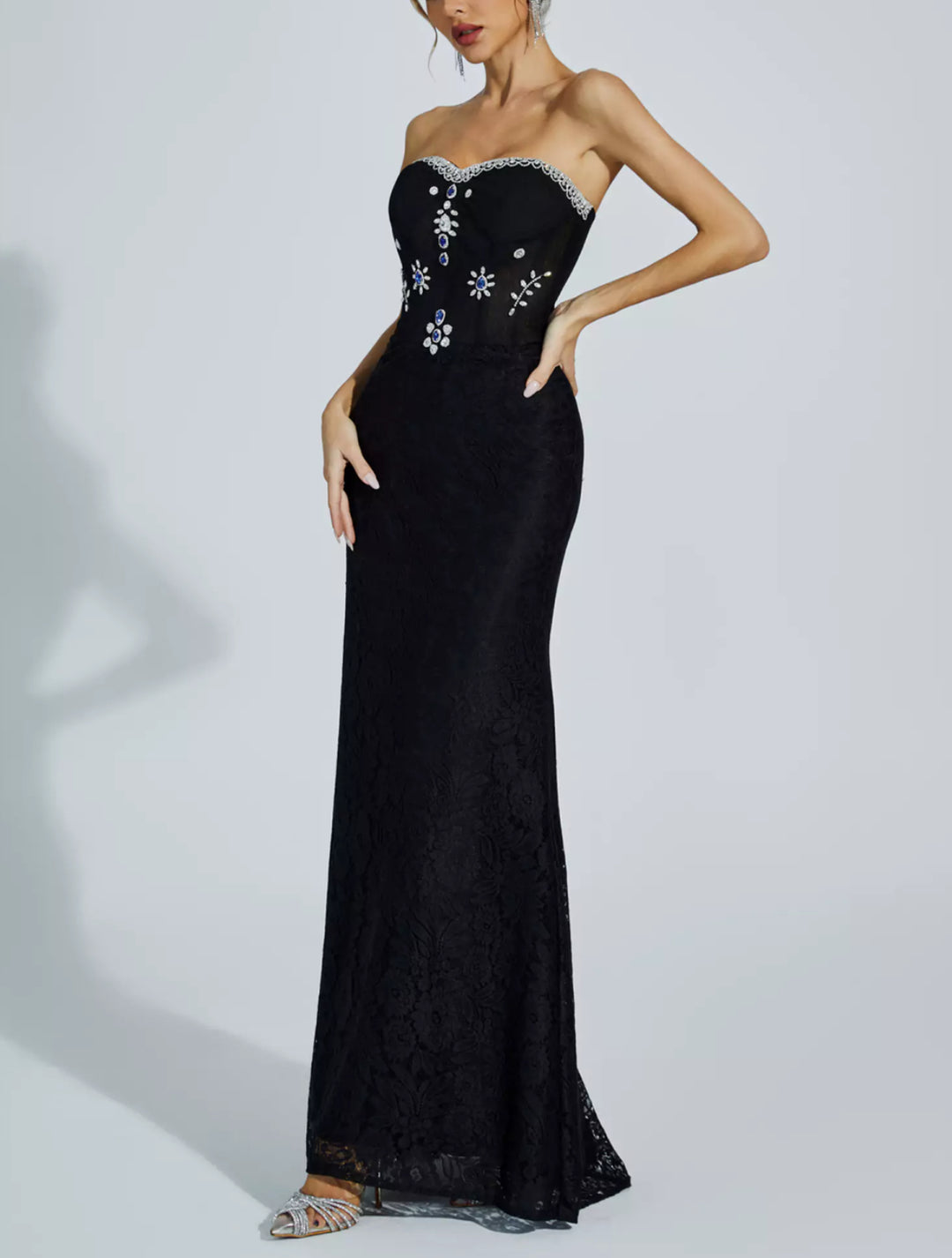 Temperament Diamond Tube Top Dress