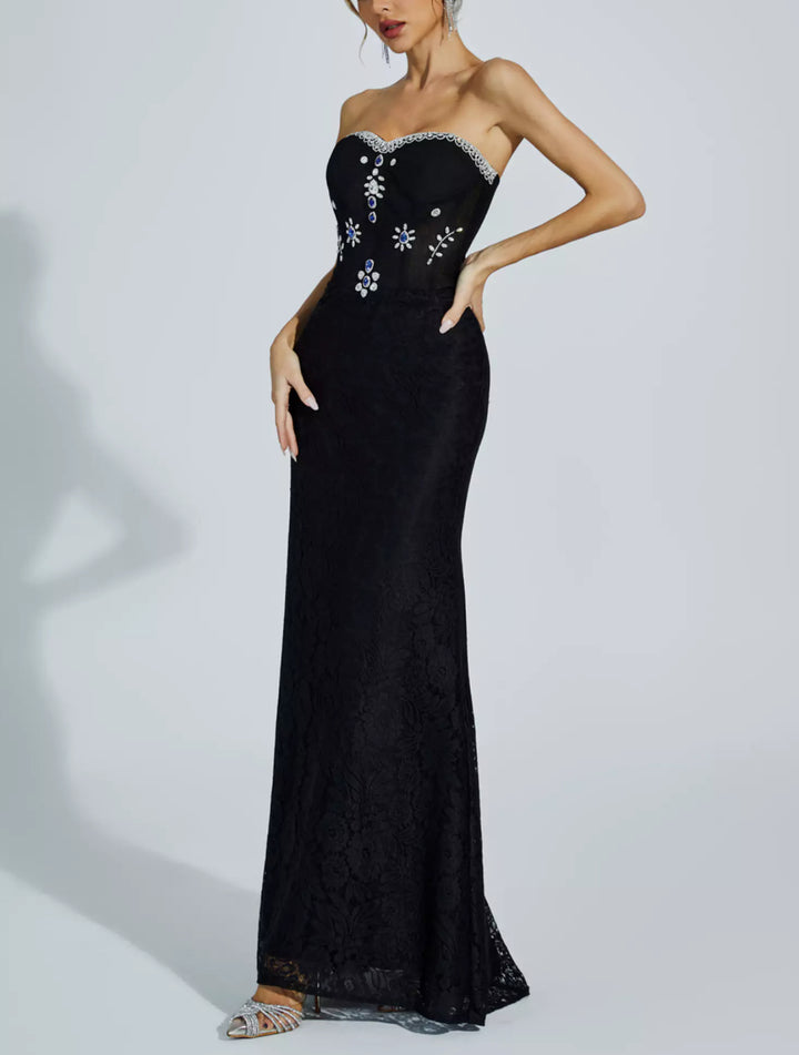 Temperament Diamond Tube Top Dress