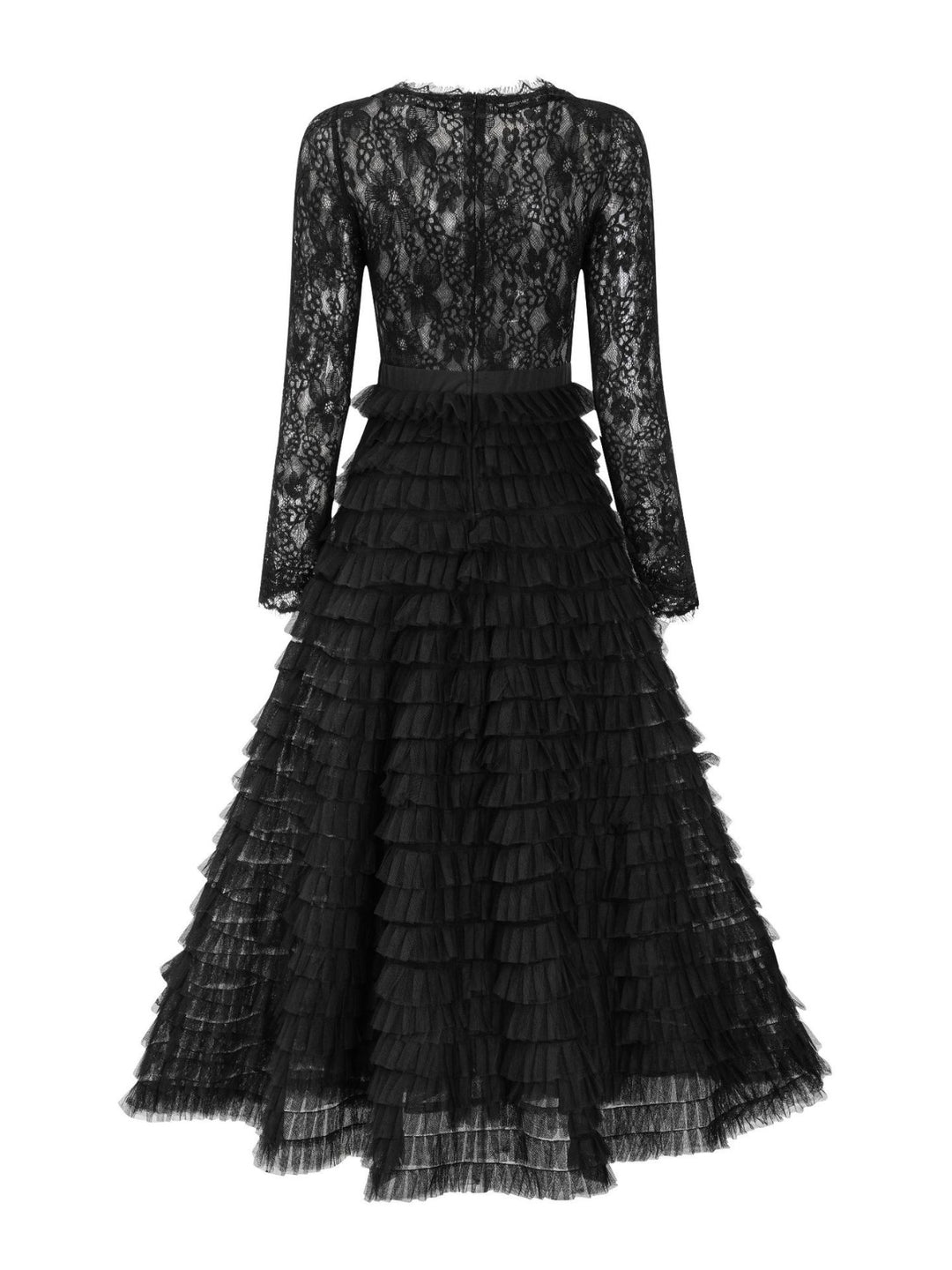 Scarlett Lace Mesh Fabric Hollow Out Dress