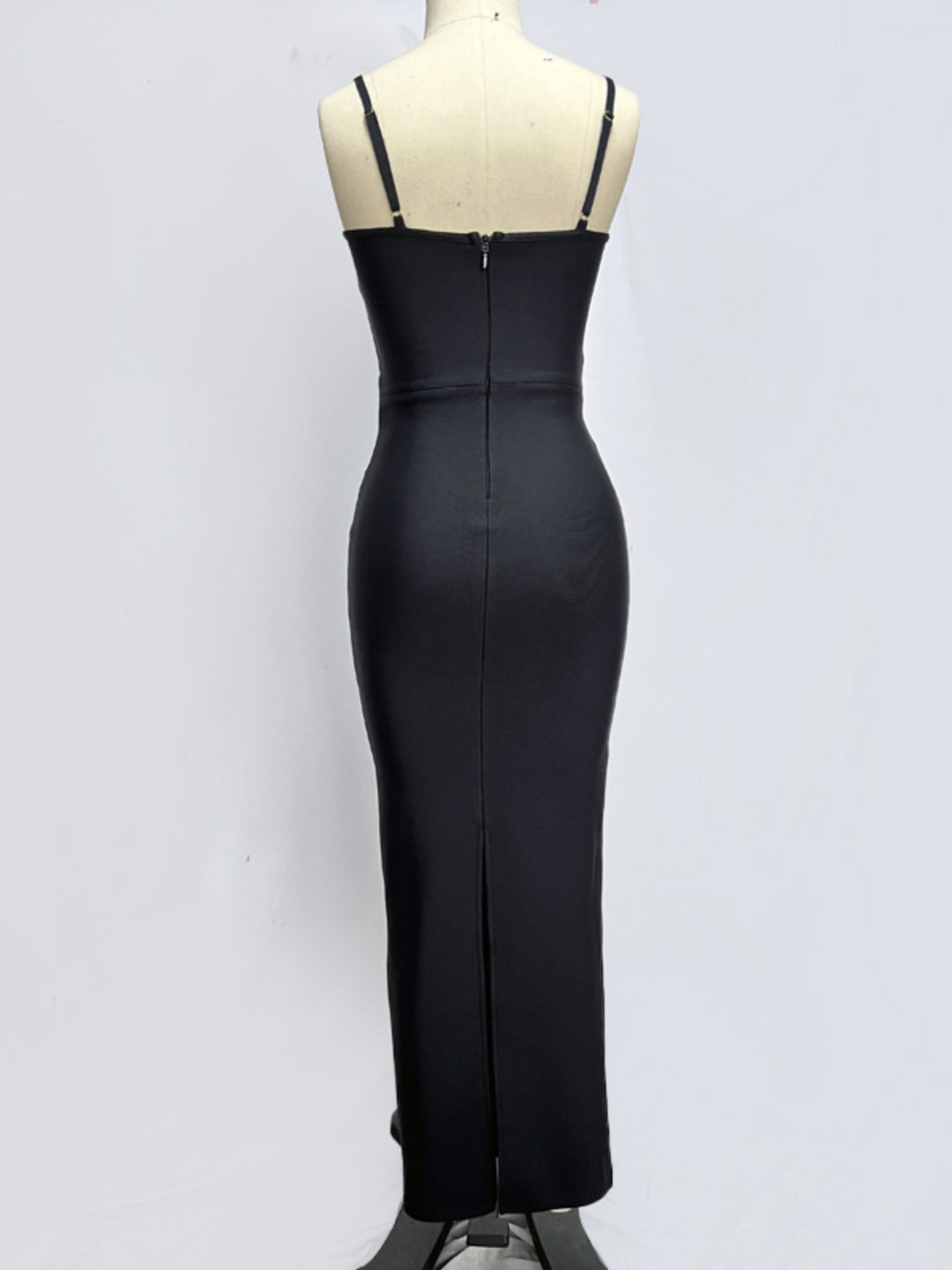 Butterfly Drill Chain Bandage Maxi Dress