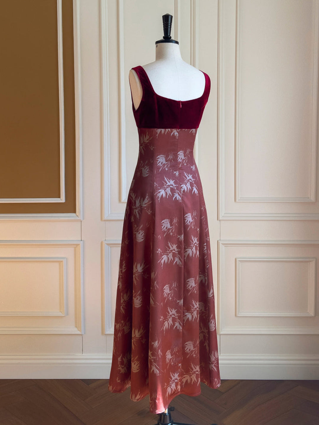 Vintage Floral Suspender Dress