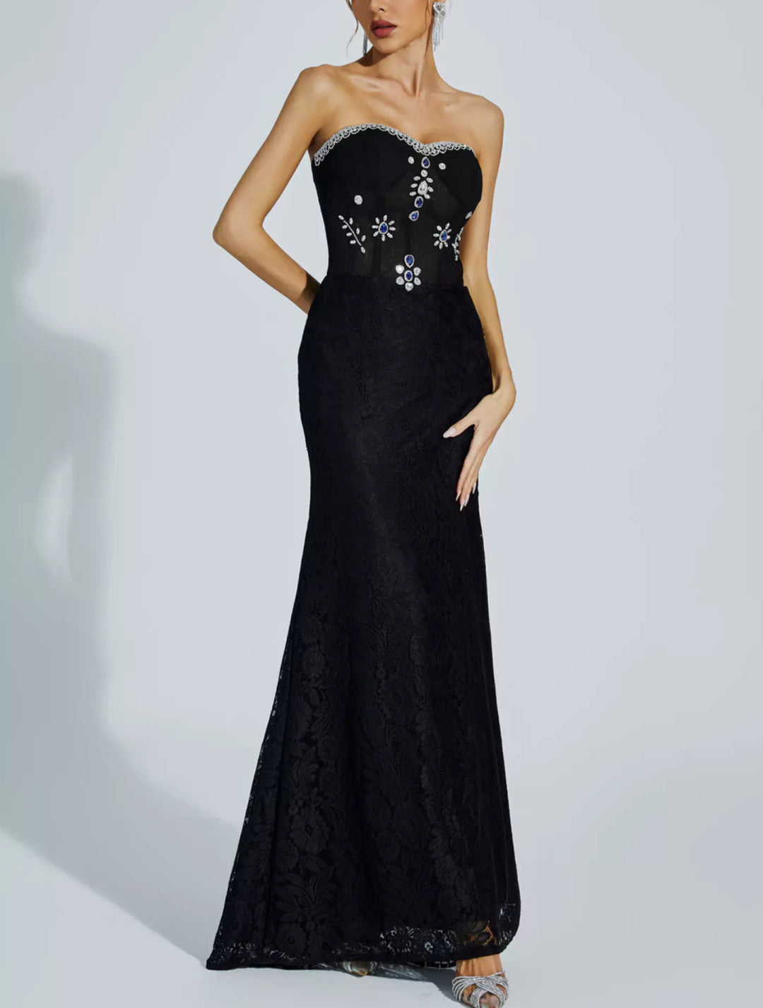 Temperament Diamond Tube Top Dress