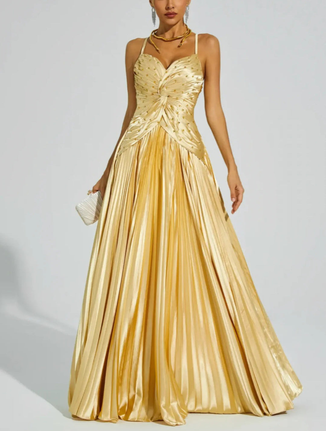 Elegant Beaded Maxi Dress