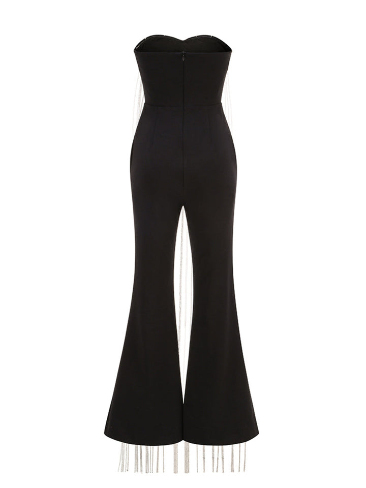 Elegant Chain Fringed Jumpsuit