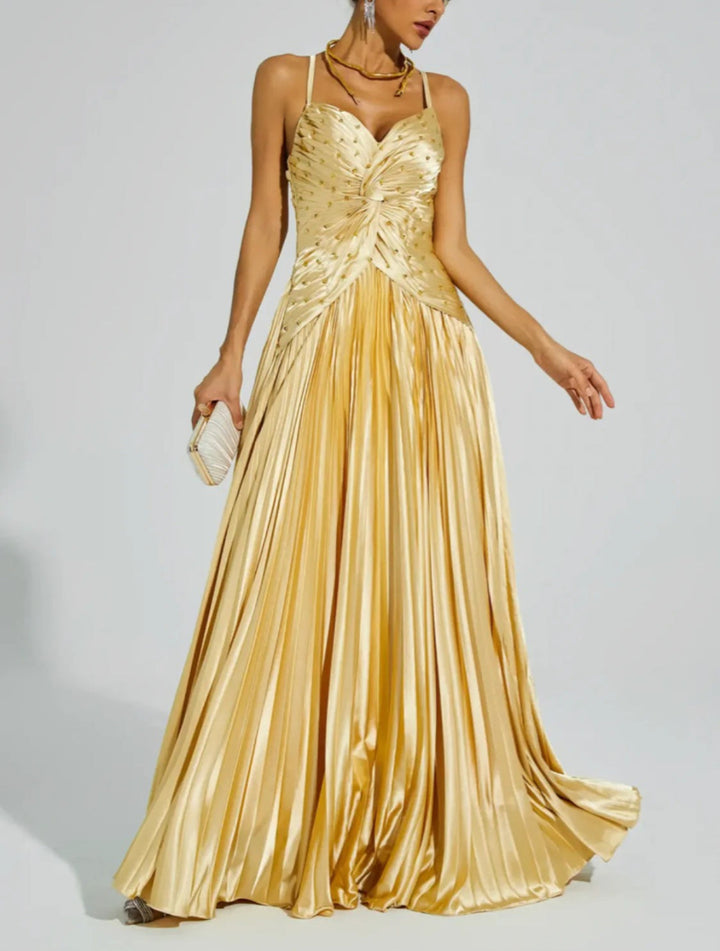 Elegant Beaded Maxi Dress