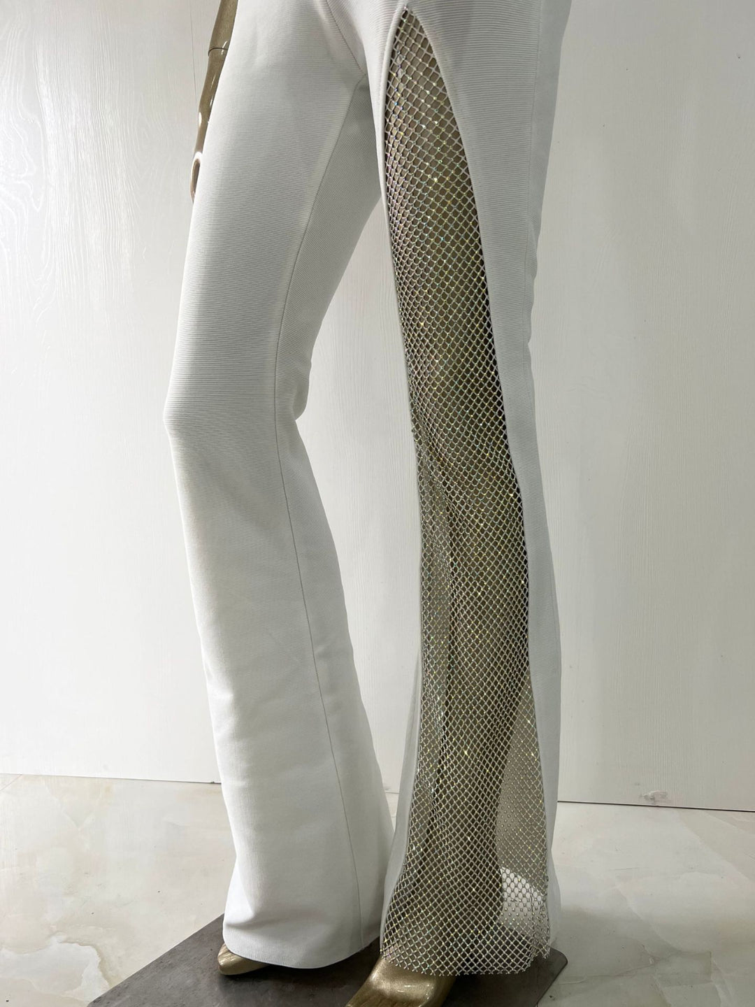 Diamond Mesh Bandage Pants