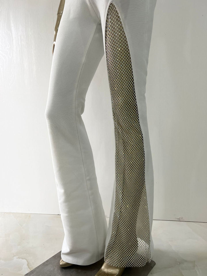 Diamond Mesh Bandage Pants