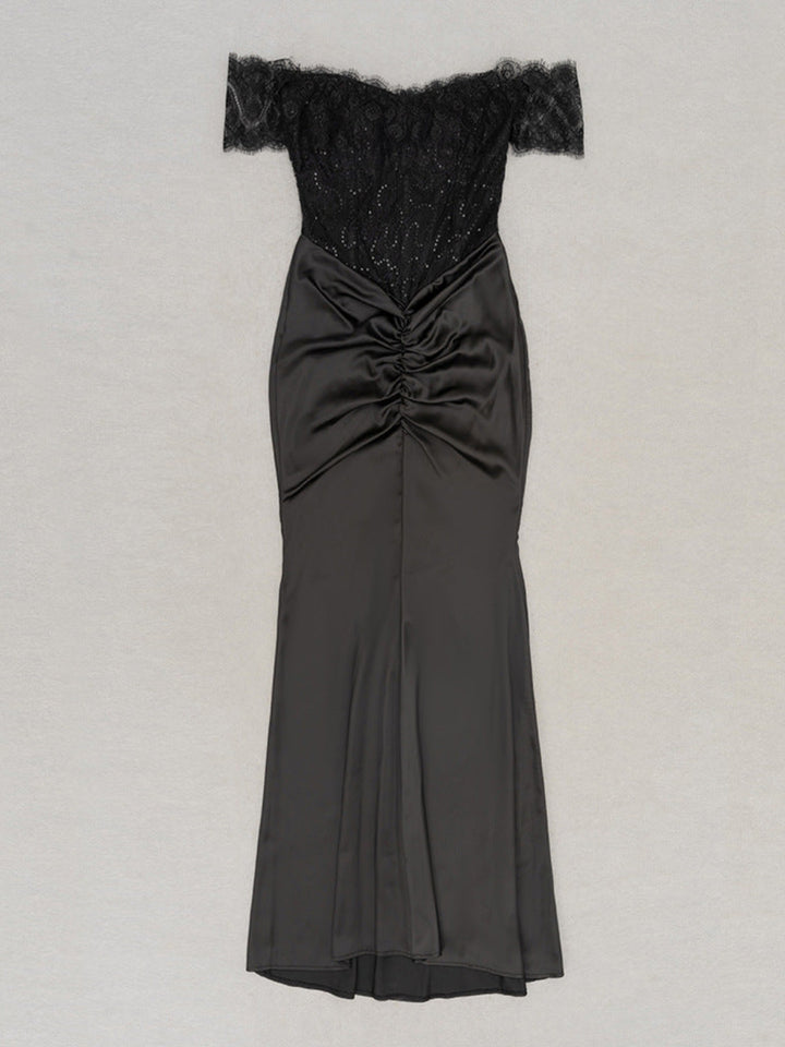 Romantic Lace Shoulder Dress