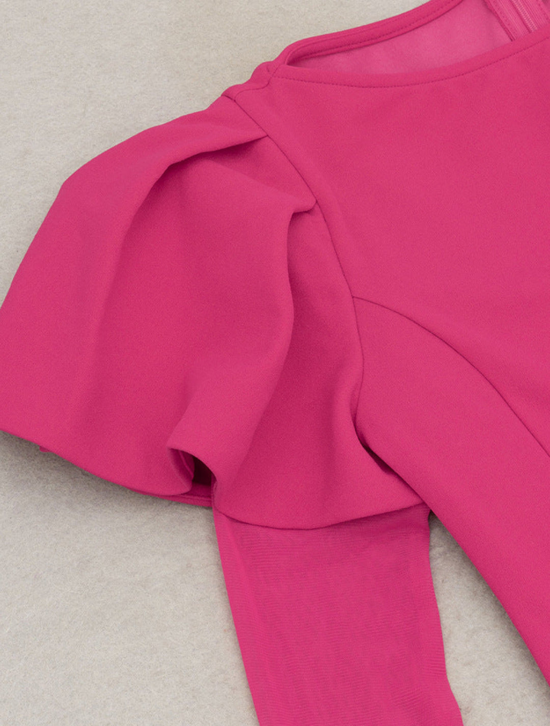 Elegant Solid Color Ruffle Dress