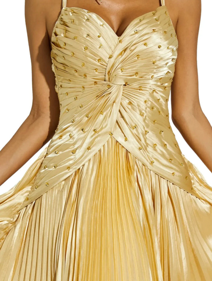 Elegant Beaded Maxi Dress