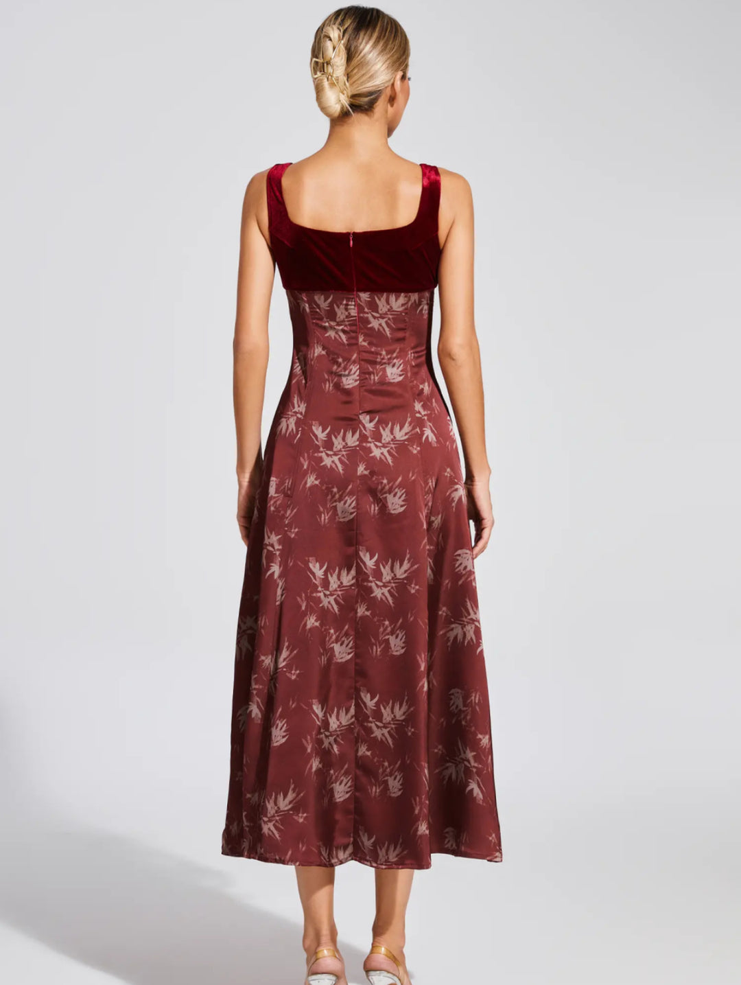 Vintage Floral Suspender Dress