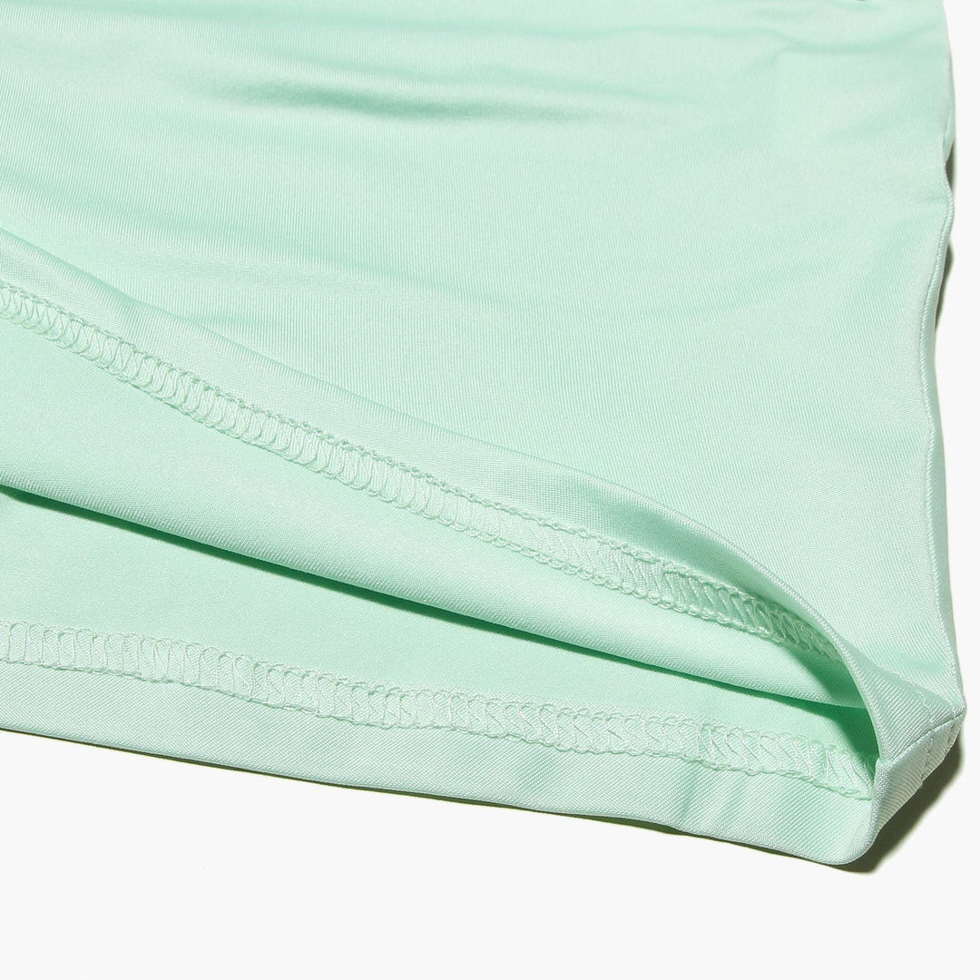 Green Flower Cuff Mini Dress