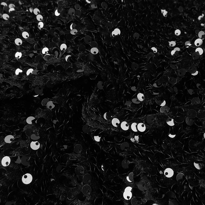 Elegant Flower Sequin Fishtail Midi Dress