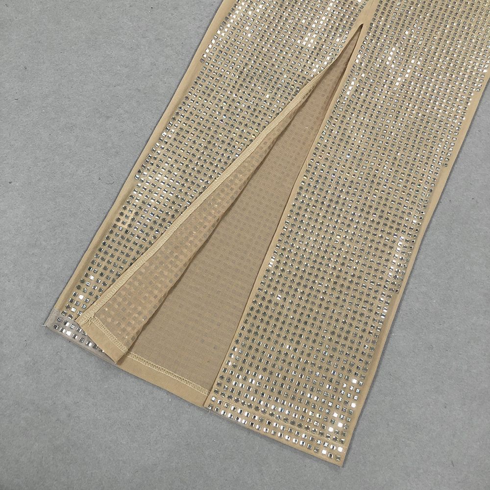 Fashion Hot Diamond Neck Maxi Dress