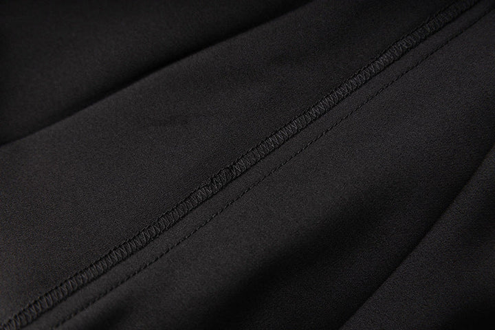 Black Three-dimensional Flower Suit Two-piece Set