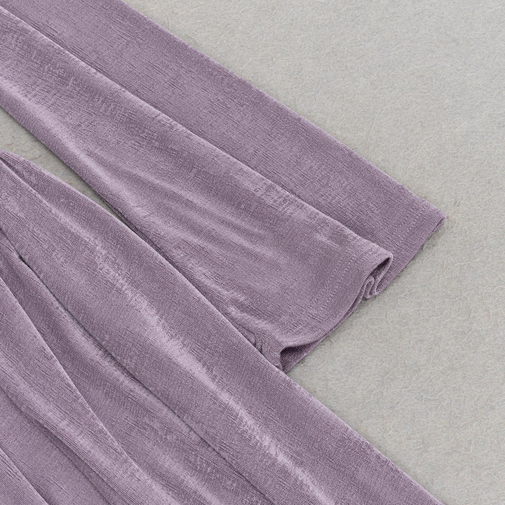 Temperament Solid Color Off-the-shoulder Maxi Dress