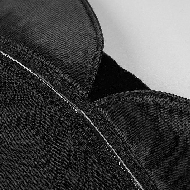 Hot Diamond Tube Top Black Maxi Dress with Gloves