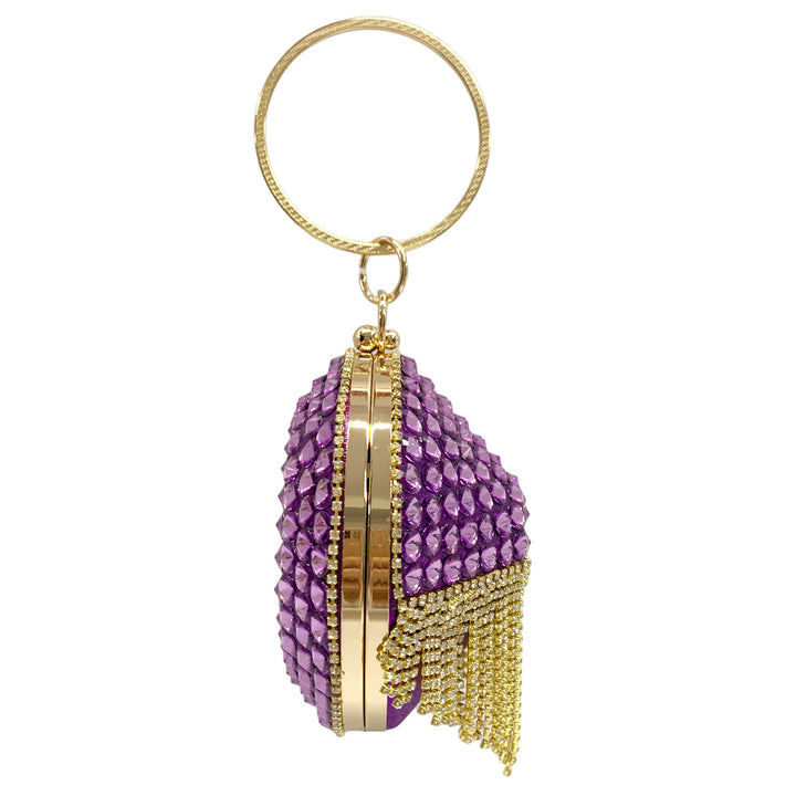 Vintage Fringed Rhinestone Tote Bag