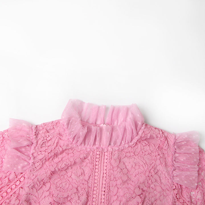 Vintage Lace Embroidered Maxi Dress