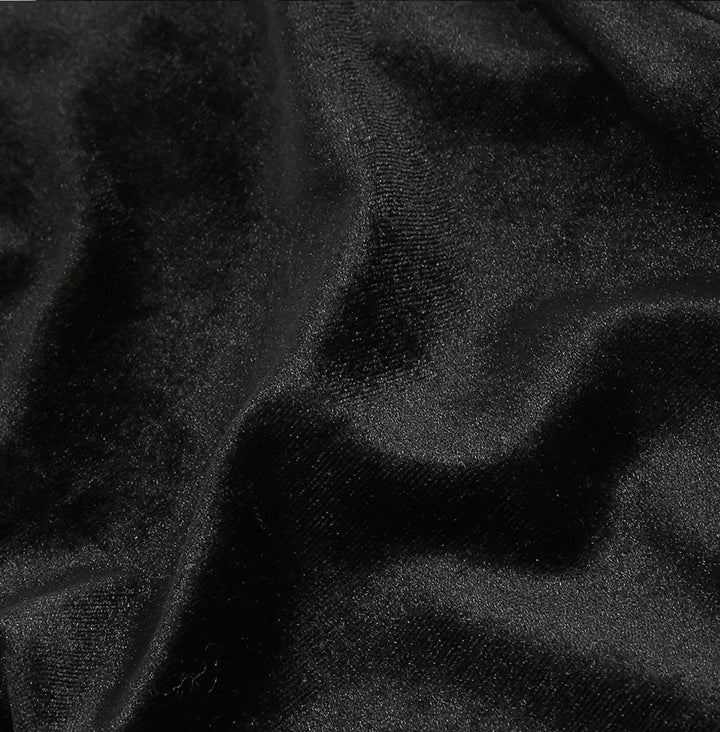 Elegant Velvet Gauze Splicing Jumpsuit