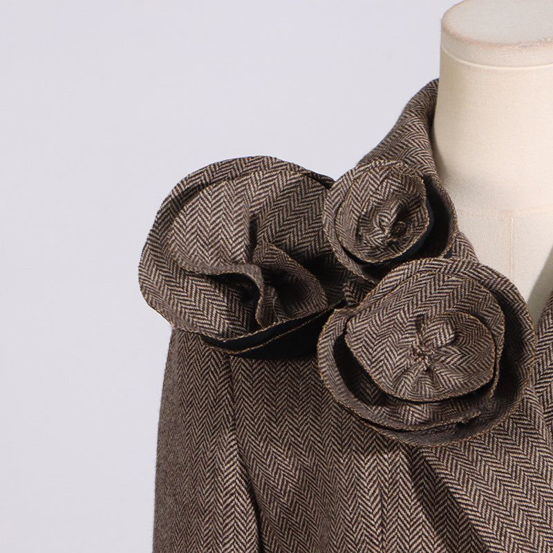 3D Flower Splicing Blazer