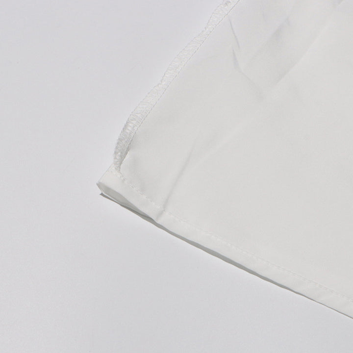 MARGOT Autumn Round Neck Lantern Sleeve Hollow Waist Skirt for Women