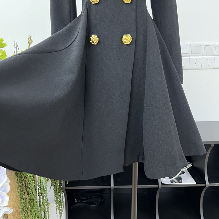 Romantic Solid Color Waist Mini Dress