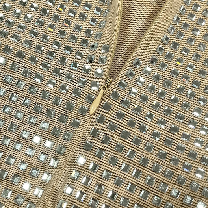 Fashion Hot Diamond Neck Maxi Dress