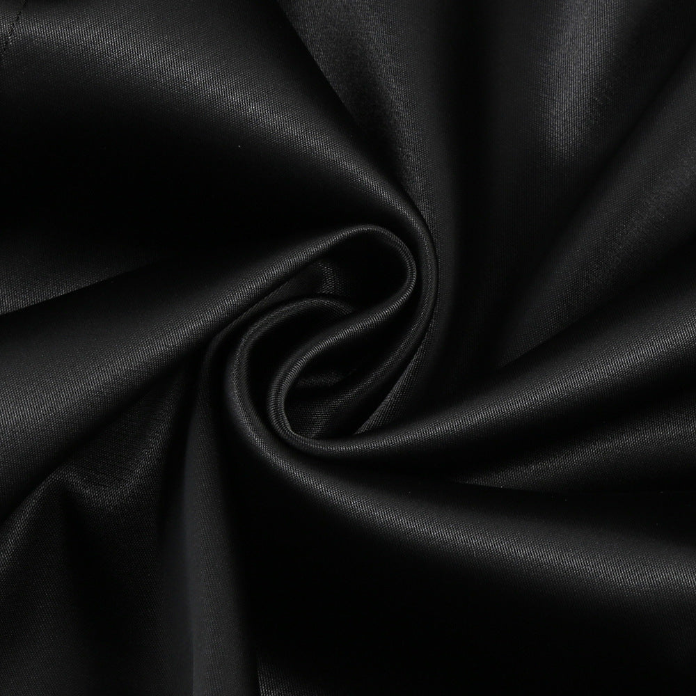 Vintage Suspender Leaf Splicing Maxi Dress