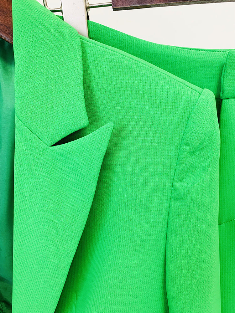 Fashion Lace-Up Suit Two-piece Set