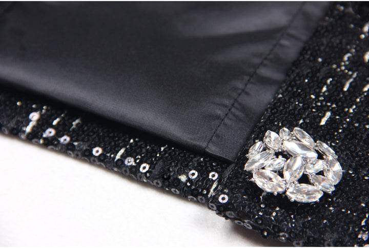 Temperament Sequined Diamond Jacket