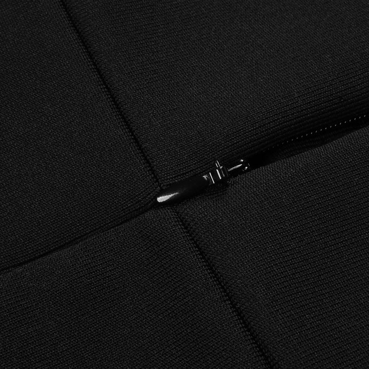 Elegant Nail Diamond Splicing Mesh Maxi Dress