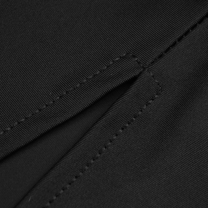 Black Flower Sequin Halter Neck Maxi Dress with Gloves