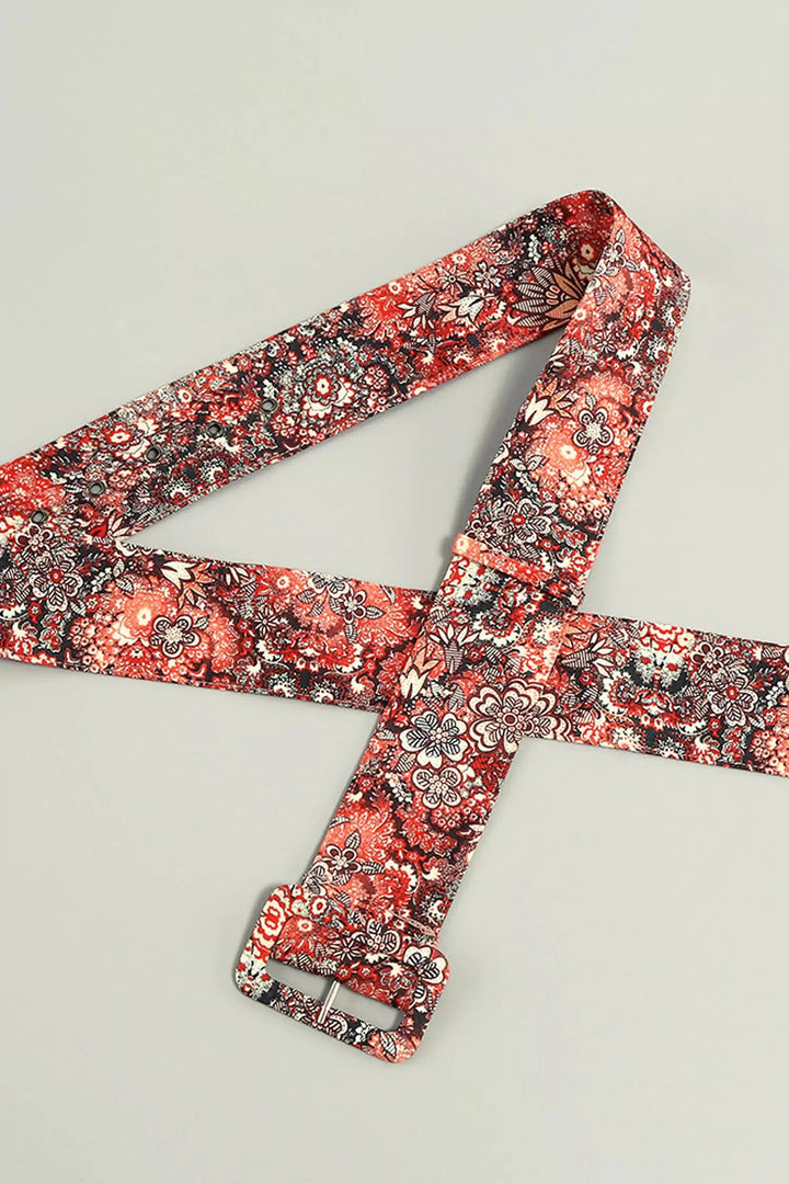 Vintage Feather Print Mini Dress